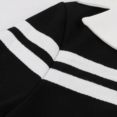 Zimowa Sukienka Vintage Czarna