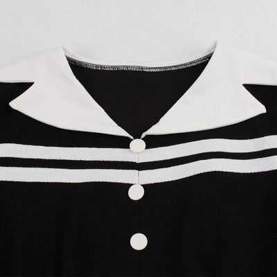 Zimowa Sukienka Vintage Czarna