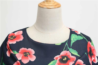 Czarna Zimowa Sukienka Vintage W Maki