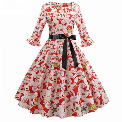 Świąteczna Sukienka Z Lat 60