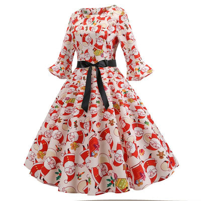 Świąteczna Sukienka Z Lat 60