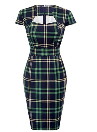 Zielona Sukienka Vintage Na Dzień