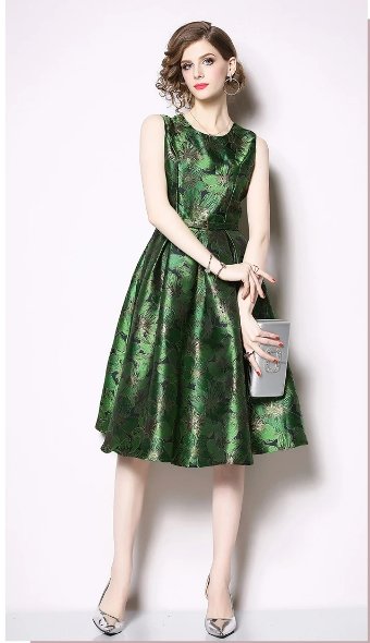 Sukienka Vintage Green Day