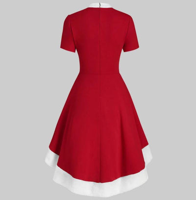 Czerwona Sukienka Vintage Z Lat 60
