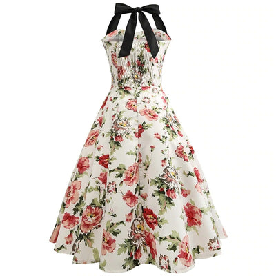Kwiecista Sukienka Pin-Up W Stylu Vintage