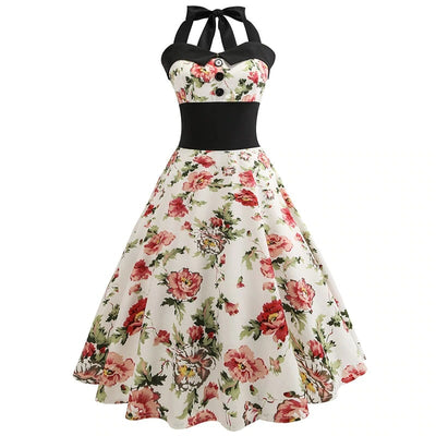 Kwiecista Sukienka Pin-Up W Stylu Vintage