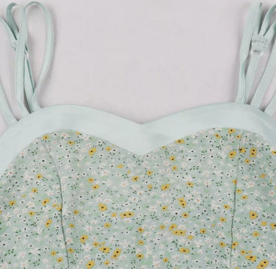 Sukienka Pin Up W Stylu Vintage Z Kwiatowym Nadrukiem