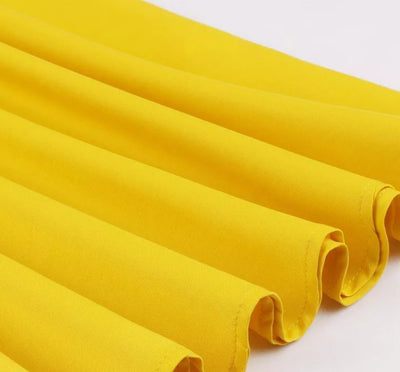 Żółta Sukienka Pin Up W Stylu Vintage