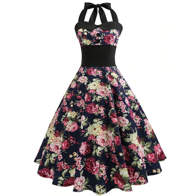 Kiczowa Sukienka Pin-Up W Stylu Vintage
