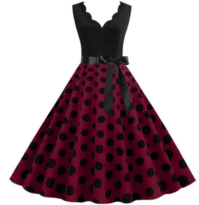 Sukienka W Stylu Pin-Up  Fioletowy