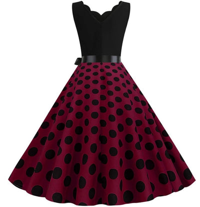 Sukienka W Stylu Pin-Up  Fioletowy
