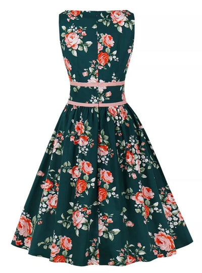 Kwiecista Plisowana Sukienka Vintage