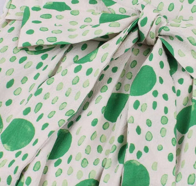 Sukienka Vintage W Paski W Kropki