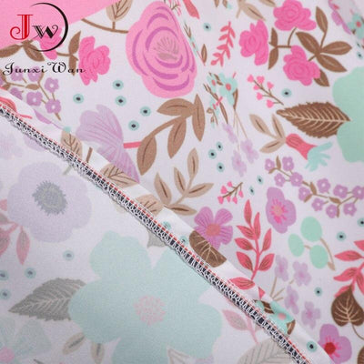 Sukienka Vintage W Różowe Kwiaty Księżniczki