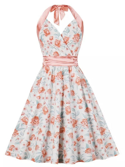 Różowa Sukienka Na Przyjęcie W Stylu Vintage