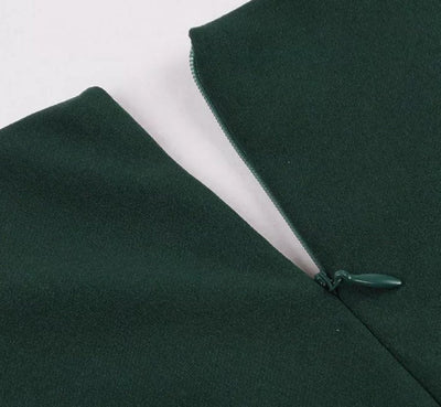 Zielona Sukienka Na Przyjęcie W Stylu Vintage