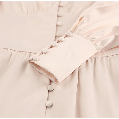 Satynowa Sukienka W Stylu Vintage