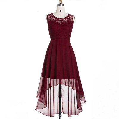 Bordowa Suknia Wieczorowa W Stylu Vintage