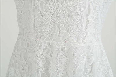 Trapezowa Sukienka Vintage W Kolorze Białym