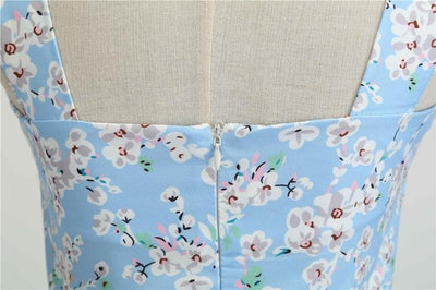 Błękitna Sukienka Vintage Z 1950 Roku