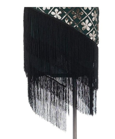 Złota Sukienka Vintage Plus Size Z Lat 20. XX Wieku