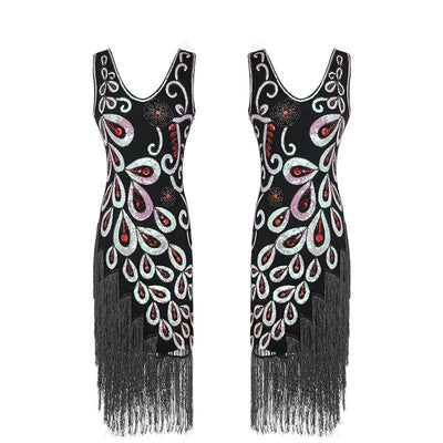 Czarna Sukienka W Stylu Lat 20. XX Wieku