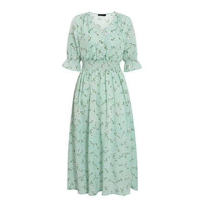 Sukienka Midi W Stylu Vintage