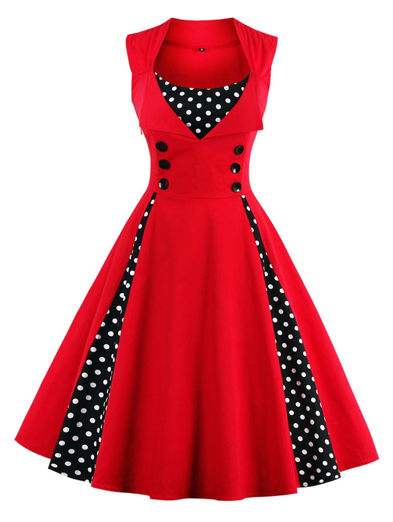 Sukienka Rockabilly W Stylu Retro