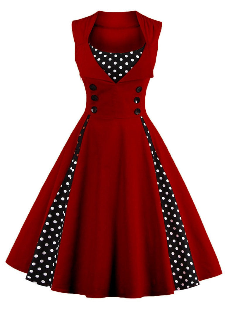 Sukienka Rockabilly W Stylu Retro