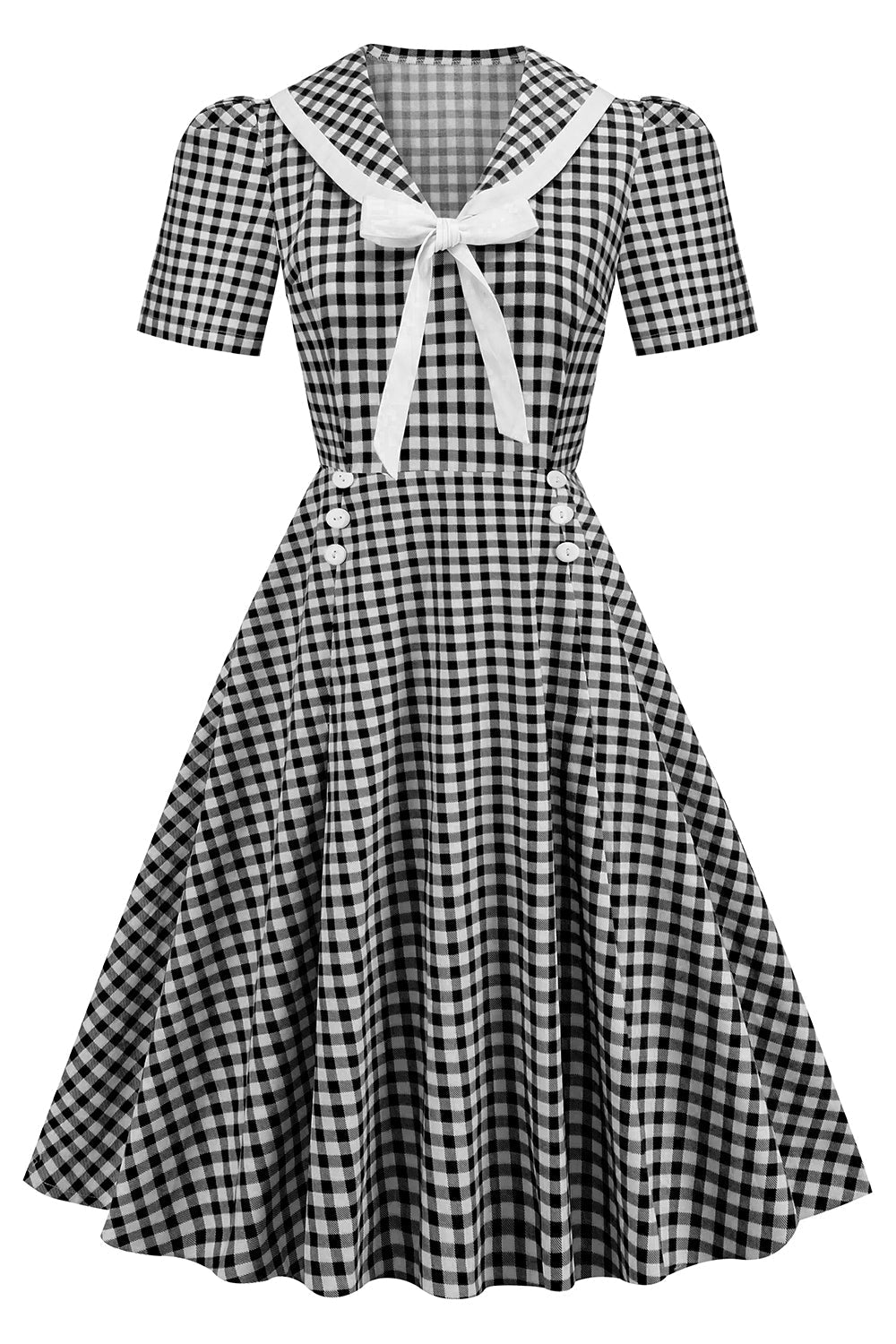 Sukienka Vintage Z Muszką