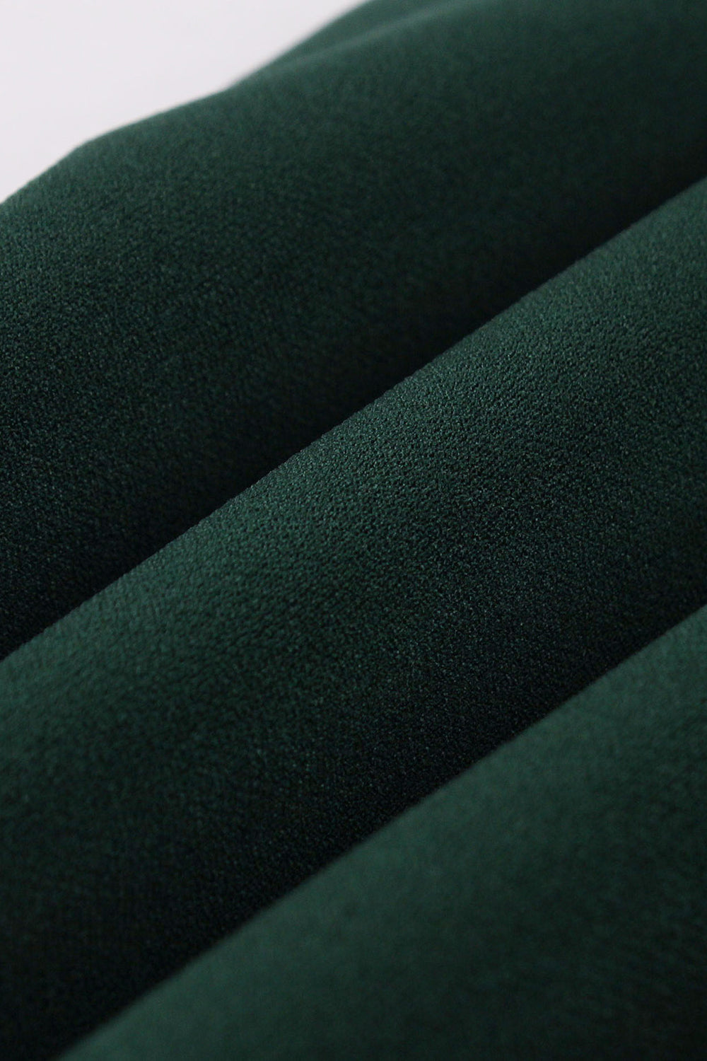 Ciemnozielona Sukienka Z Falbanką W Stylu Vintage