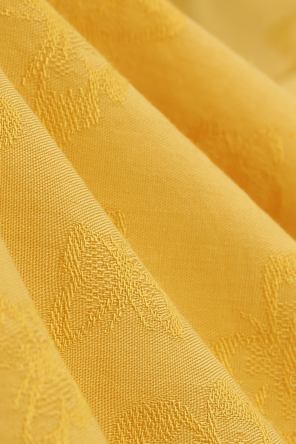 Żółta Sukienka Z Kołnierzykiem W Stylu Vintage