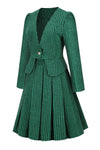 Zestaw Zielonych Sukienek W Stylu Vintage Dla Kobiet