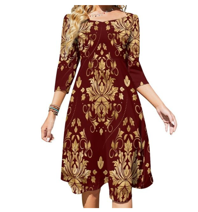 Krótka Sukienka Retro Z Lat 70