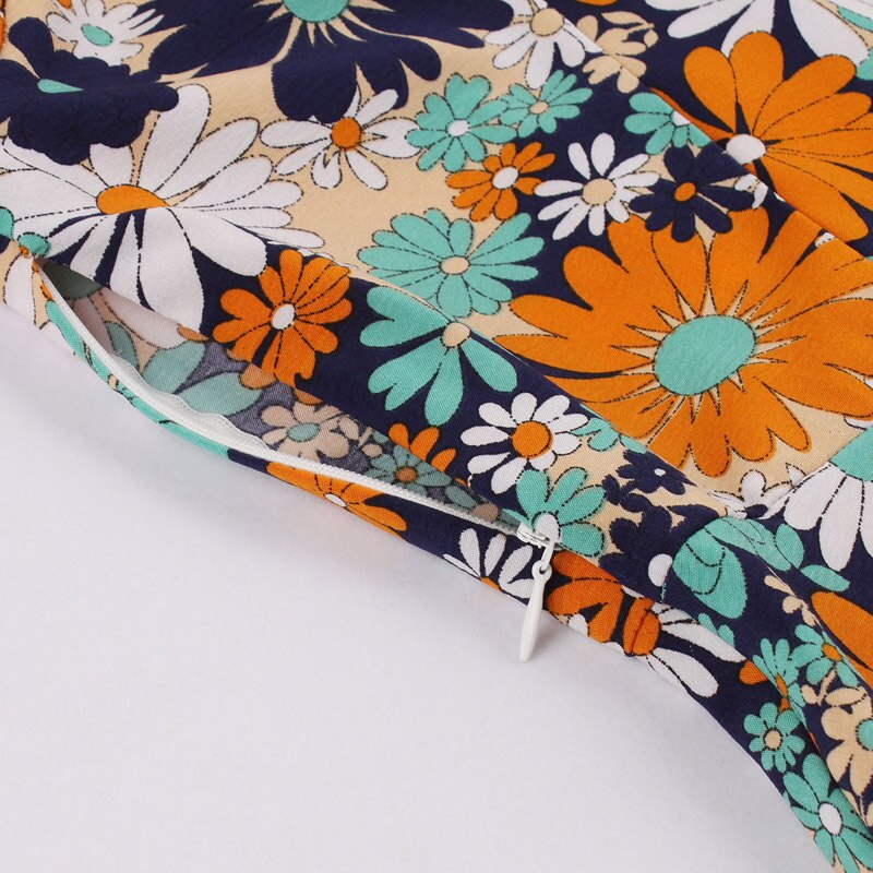 Kwiecista Sukienka Vintage Z Długim Rękawem Liberty