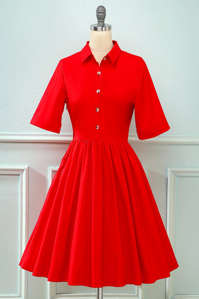 Plisowana Sukienka W Stylu Vintage Z Lat 50