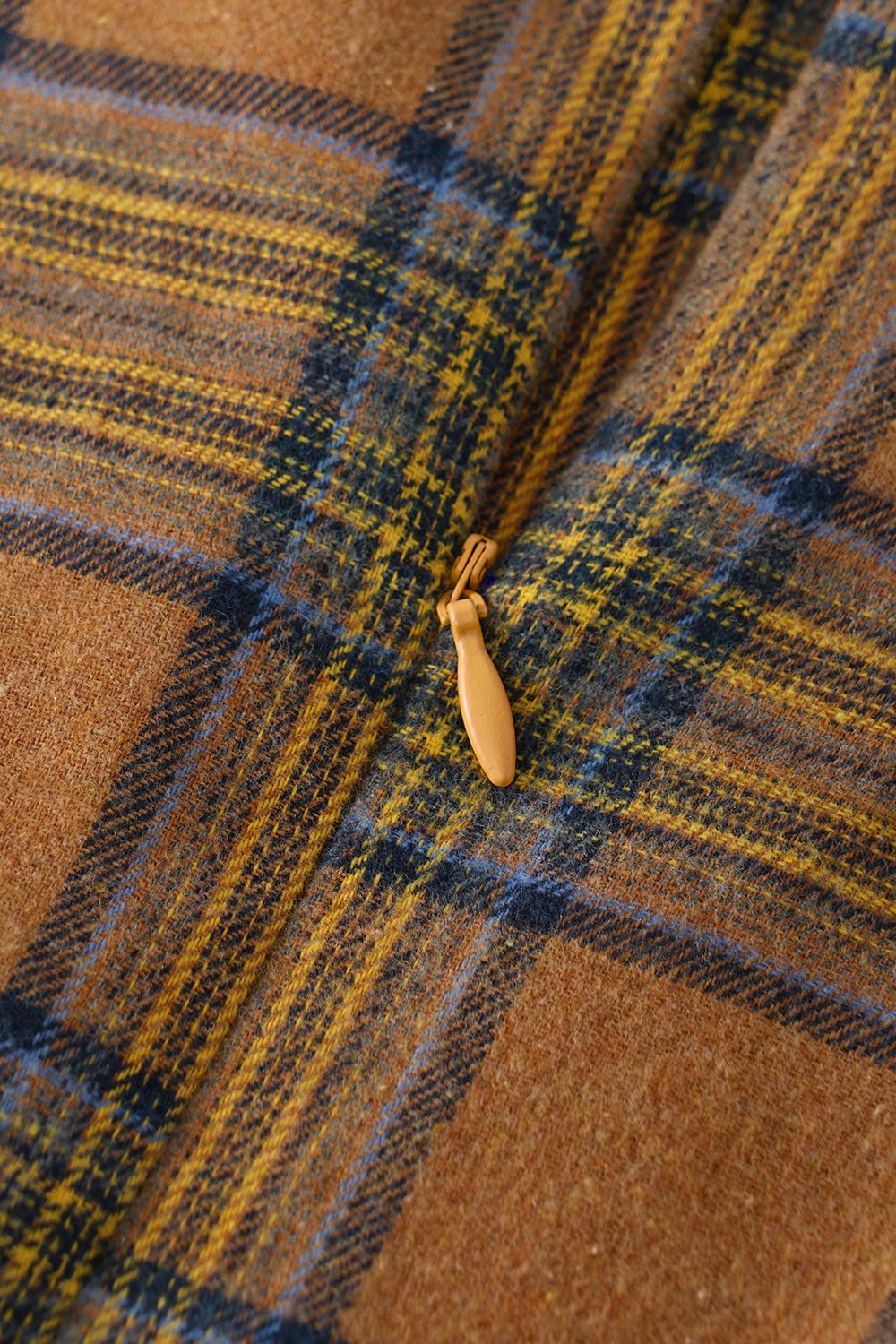 Brązowa Sukienka Vintage W Kratę