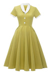Cytrynowa Sukienka Vintage