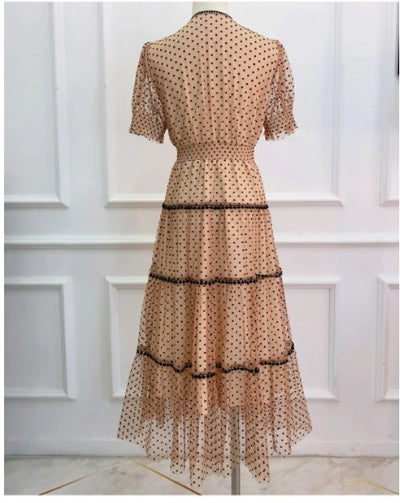 Szampańska Sukienka Vintage Z Lat 40