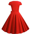 Czerwona Sukienka Vintage Z Lat 50