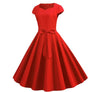 Czerwona Sukienka Vintage Z Lat 50