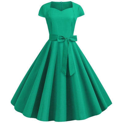 Zielona Sukienka Vintage Z Lat 50