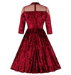 Bordowa Sukienka Vintage Z Lat 60