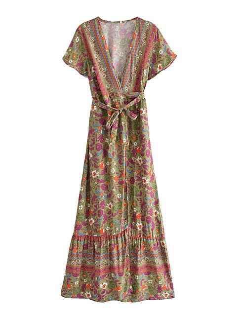 Piękna Hipisowska Sukienka Z Lat 70