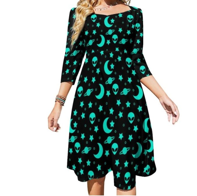 Damska Zielona Sukienka Vintage Z Lat 70