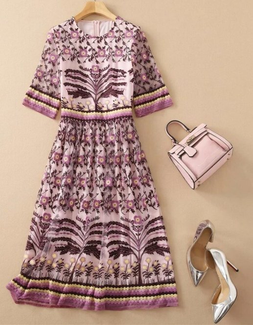 Drobna Sukienka Vintage Z Lat 40