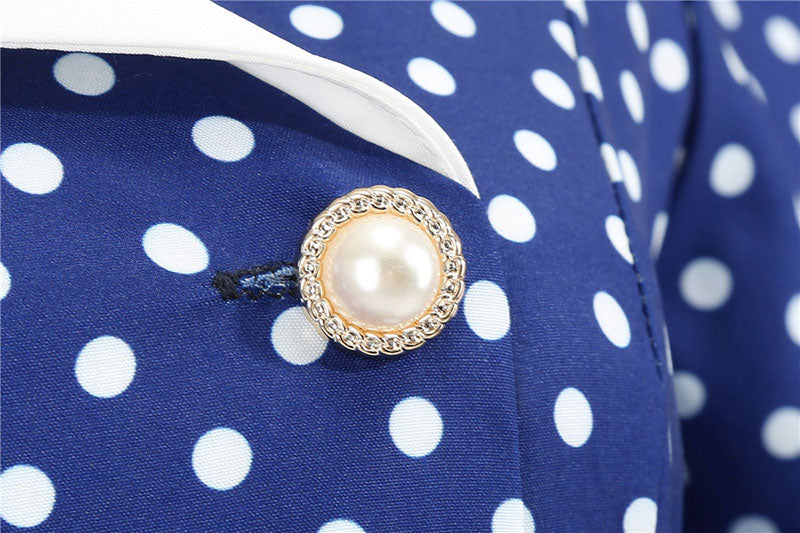 Czarująca Niebieska Sukienka Z Lat 50