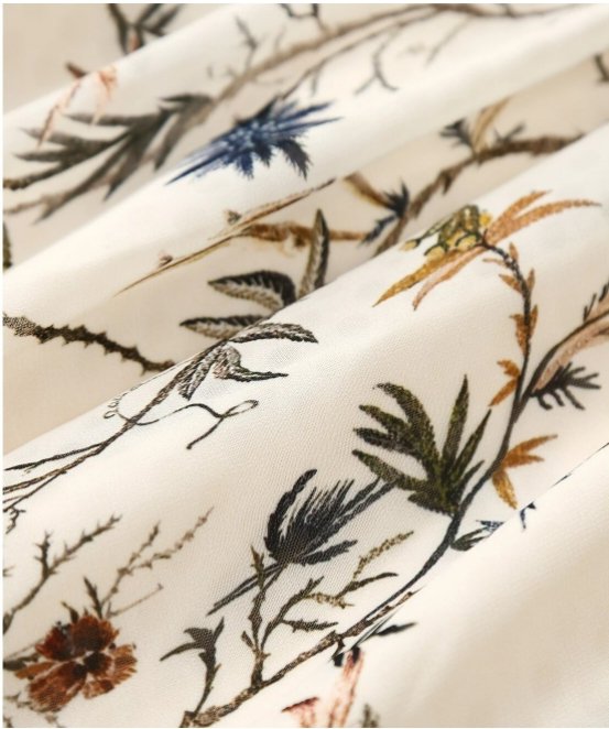 Niebieska Sukienka W Kwiaty Z Lat 40