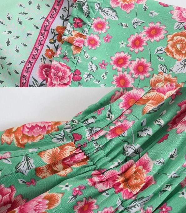 Wzorzysta Sukienka Z Lat 70