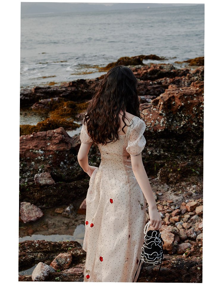 Sukienka Rok 40 50 Beż